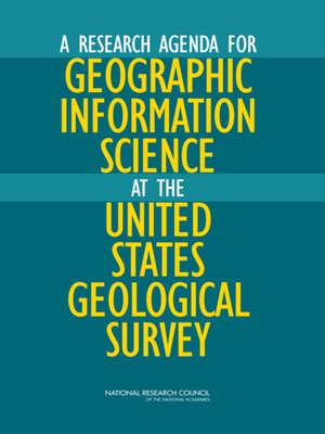 cover image of A Research Agenda for Geographic Information Science at the United States Geological Survey